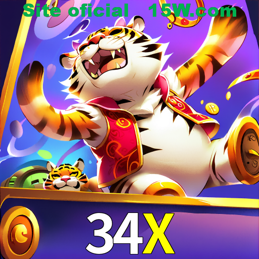 Imagem promocional da 34X mostrando a plataforma e suas vantagens